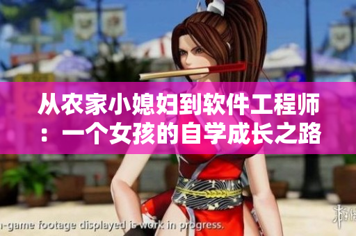 从农家小媳妇到软件工程师：一个女孩的自学成长之路