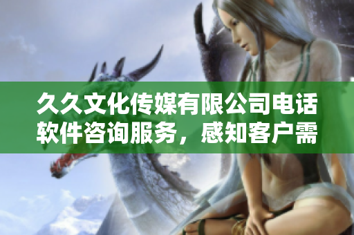 久久文化传媒有限公司电话软件咨询服务，感知客户需求，助力软件行业发展