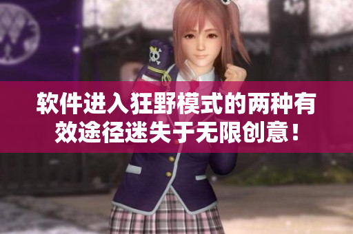 软件进入狂野模式的两种有效途径迷失于无限创意！