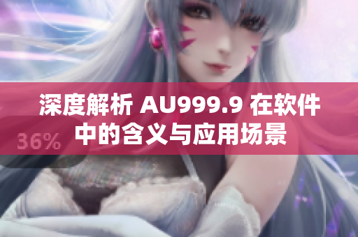 深度解析 AU999.9 在软件中的含义与应用场景