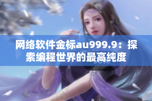 网络软件金标au999.9：探索编程世界的最高纯度