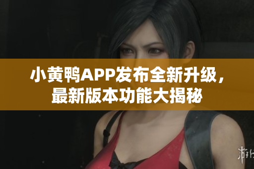 小黄鸭APP发布全新升级，最新版本功能大揭秘