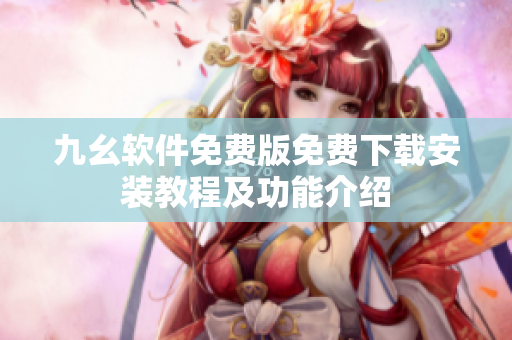 九幺软件免费版免费下载安装教程及功能介绍