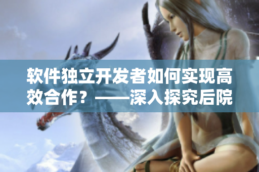 软件独立开发者如何实现高效合作？——深入探究后院露营第一季