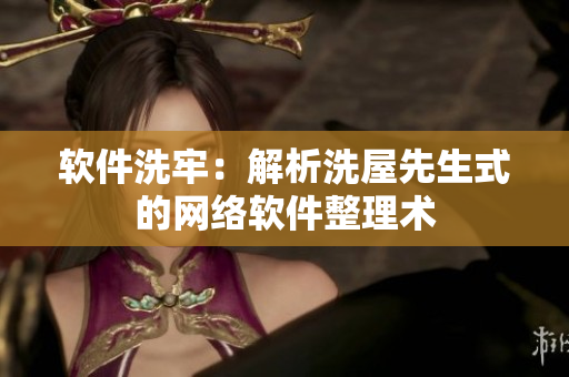 软件洗牢：解析洗屋先生式的网络软件整理术