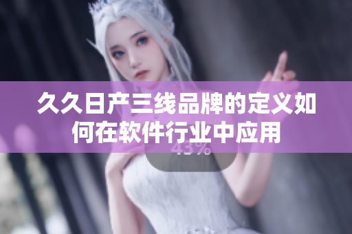 久久日产三线品牌的定义如何在软件行业中应用