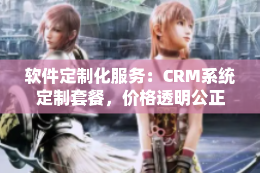 软件定制化服务：CRM系统定制套餐，价格透明公正