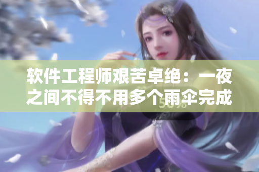 软件工程师艰苦卓绝：一夜之间不得不用多个雨伞完成关键项目