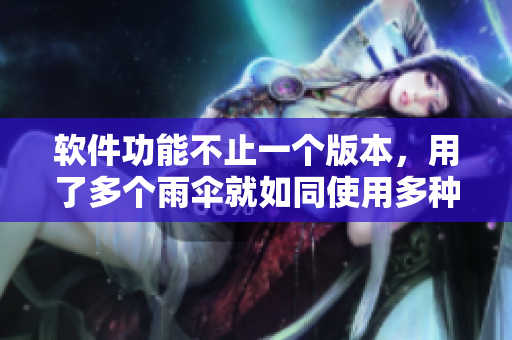 软件功能不止一个版本，用了多个雨伞就如同使用多种软件功能