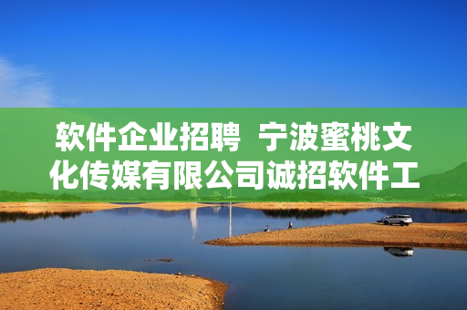 软件企业招聘  宁波蜜桃文化传媒有限公司诚招软件工程师及相关岗位