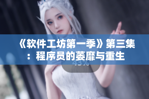 《软件工坊第一季》第三集：程序员的萎靡与重生