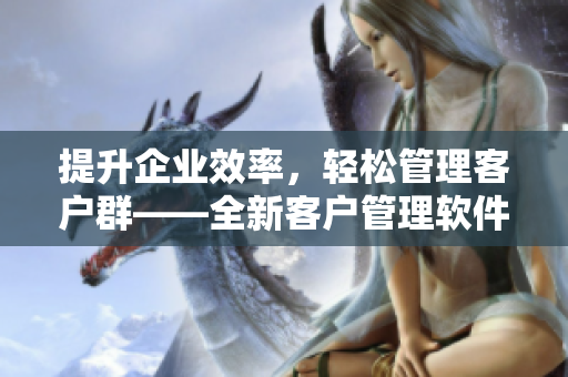 提升企业效率，轻松管理客户群——全新客户管理软件推出