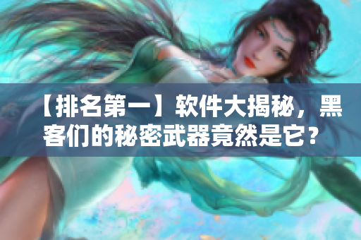 【排名第一】软件大揭秘，黑客们的秘密武器竟然是它？！
