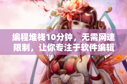 编程堆栈10分钟，无需网速限制，让你专注于软件编辑