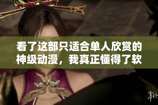 看了这部只适合单人欣赏的神级动漫，我真正懂得了软件开发中的孤独与坚持