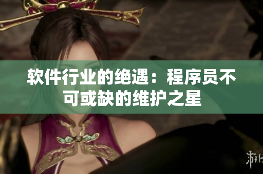 软件行业的绝遇：程序员不可或缺的维护之星