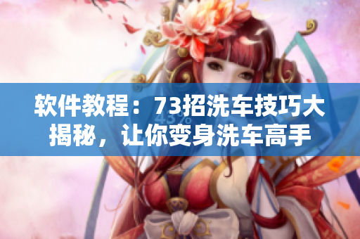 软件教程：73招洗车技巧大揭秘，让你变身洗车高手