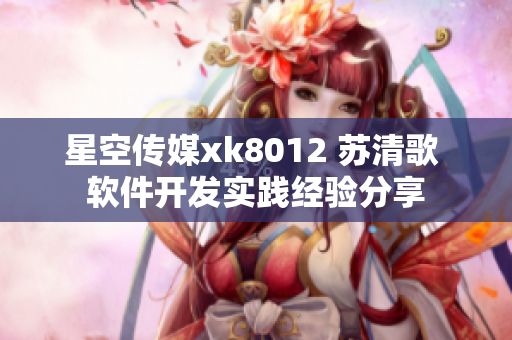 星空传媒xk8012 苏清歌 软件开发实践经验分享