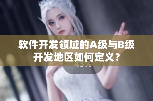 软件开发领域的A级与B级开发地区如何定义？