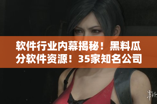 软件行业内幕揭秘！黑料瓜分软件资源！35家知名公司名单曝光！