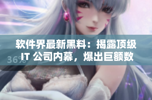 软件界最新黑料：揭露顶级 IT 公司内幕，爆出巨额数据安全漏洞！