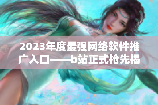 2023年度最强网络软件推广入口——b站正式抢先揭晓