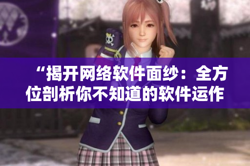 “揭开网络软件面纱：全方位剖析你不知道的软件运作机制”