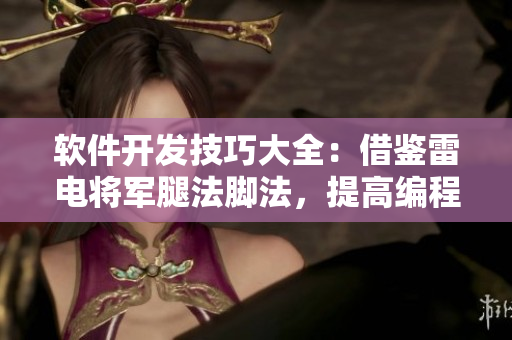 软件开发技巧大全：借鉴雷电将军腿法脚法，提高编程效率