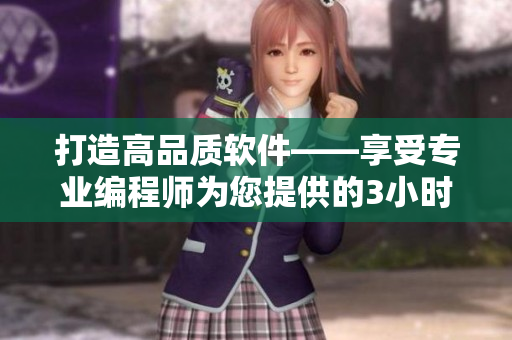 打造高品质软件——享受专业编程师为您提供的3小时100元服务