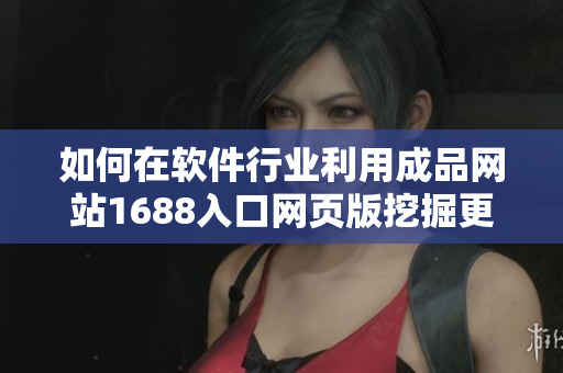 如何在软件行业利用成品网站1688入口网页版挖掘更多商机