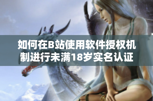如何在B站使用软件授权机制进行未满18岁实名认证