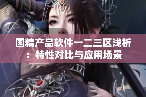 国精产品软件一二三区浅析：特性对比与应用场景