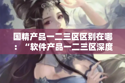 国精产品一二三区区别在哪：“软件产品一二三区深度解析”