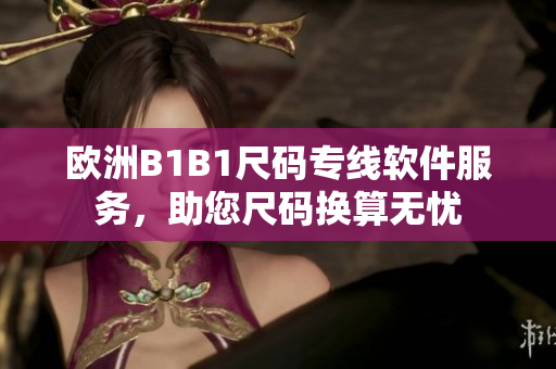 欧洲B1B1尺码专线软件服务，助您尺码换算无忧