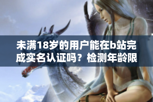 未满18岁的用户能在b站完成实名认证吗？检测年龄限制的解决方案