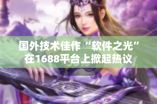 国外技术佳作“软件之光”在1688平台上掀起热议