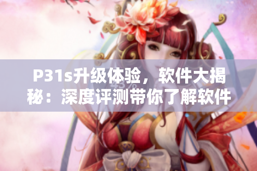 P31s升级体验，软件大揭秘：深度评测带你了解软件开发黑科技