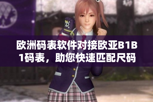 欧洲码表软件对接欧亚B1B1码表，助您快速匹配尺码