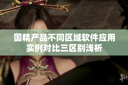 国精产品不同区域软件应用实例对比三区别浅析