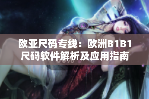 欧亚尺码专线：欧洲B1B1尺码软件解析及应用指南