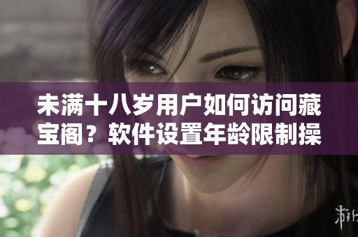 未满十八岁用户如何访问藏宝阁？软件设置年龄限制操作方法共享