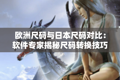 欧洲尺码与日本尺码对比：软件专家揭秘尺码转换技巧