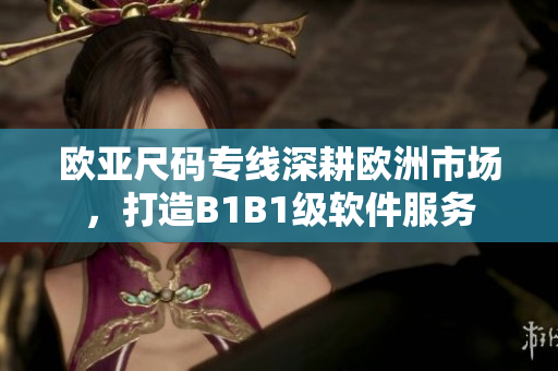 欧亚尺码专线深耕欧洲市场，打造B1B1级软件服务