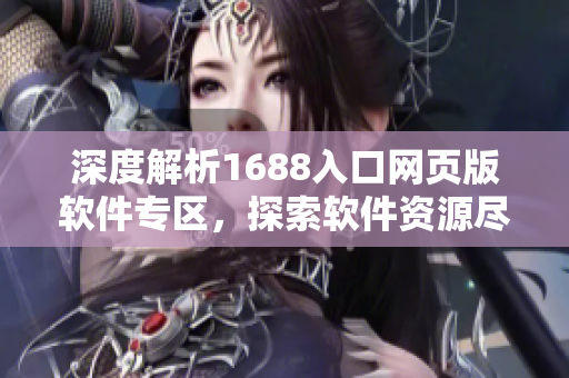 深度解析1688入口网页版软件专区，探索软件资源尽在其中