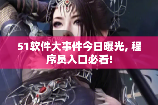 51软件大事件今日曝光, 程序员入口必看!