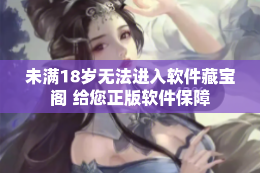 未满18岁无法进入软件藏宝阁 给您正版软件保障