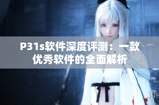 P31s软件深度评测：一款优秀软件的全面解析