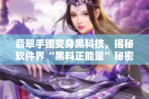 翡翠手镯变身黑科技，揭秘软件界“黑料正能量”秘密【软件爱好者必读】