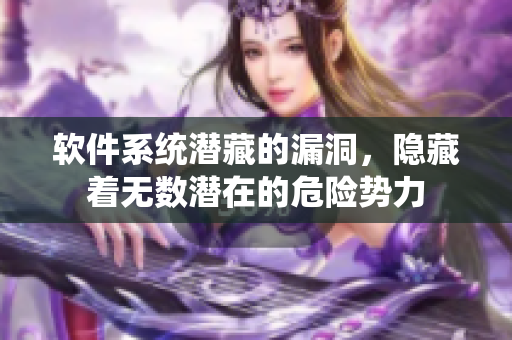 软件系统潜藏的漏洞，隐藏着无数潜在的危险势力