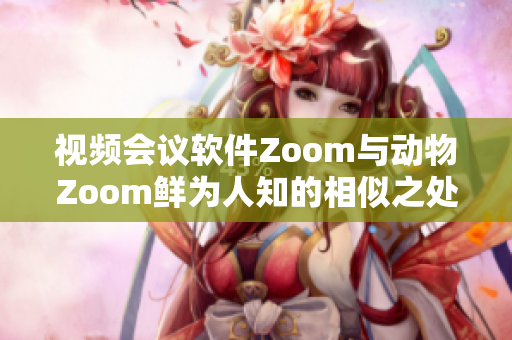 视频会议软件Zoom与动物Zoom鲜为人知的相似之处